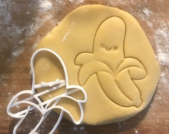 Banana cookie cutter, Funny gifts, Christmas present, Foodie gifts, Fruit cookie cutter, Fondant clay cutter, Summer party favor