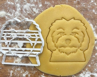 Maltese face cookie cutter, Maltese gift idea, Maltese gifts, dog lover gift, dog biscuit, fondant clay cutter, Maltase mom gifts