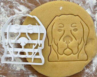 Rottweiler face cookie cutter, Rottweiler Christmas gift idea, Rottweiler gifts, Rottweiler dog lover gift, dog biscuit, fondant clay cutter