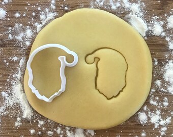 Santa Claus cookie cutter, Christmas cookies,Winter cookies, Winter party favors, Polymer clay Cutter, Jewelry cutter, Earring cutter