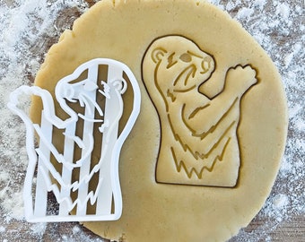 Sea Otter cookie cutter, Otterly cute, Happy otters biscuit, Kids party ideas, Marine mammals animals DIY wedding favors, Gift gifts present
