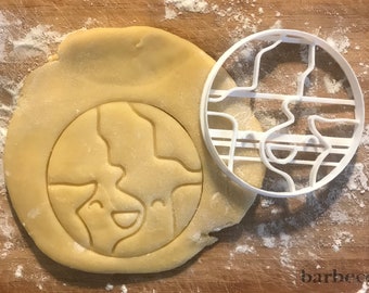 Planet Earth cookie cutter, Science cokkie cutter,  Earth day gift, Globe cookie cutter, Space cookie Cutter, Fondant cutter, party favor