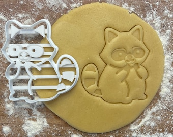 Racoon cookie cutter, Kawaii racoon, Waschbär cookie cutter, Trash bear cookies, Funny cookie cutter ,Polymer Clay cutter, Ceramics jewelry
