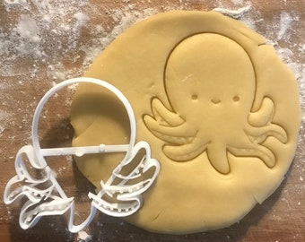 Octopus cookie cutter, Nautical cutter, Sea cookies, Ocean cookies, Clay Cutter, Fondant cutter, Christmas gift idea, Stocking stuffer