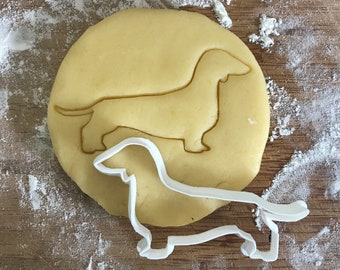 Dachshund cookie cutter, Dachshund gifts, Fondant clay cutter, Dog biscuit, 3D Printed, Dog mom gift, Dog party favor Biodegradable Daschund