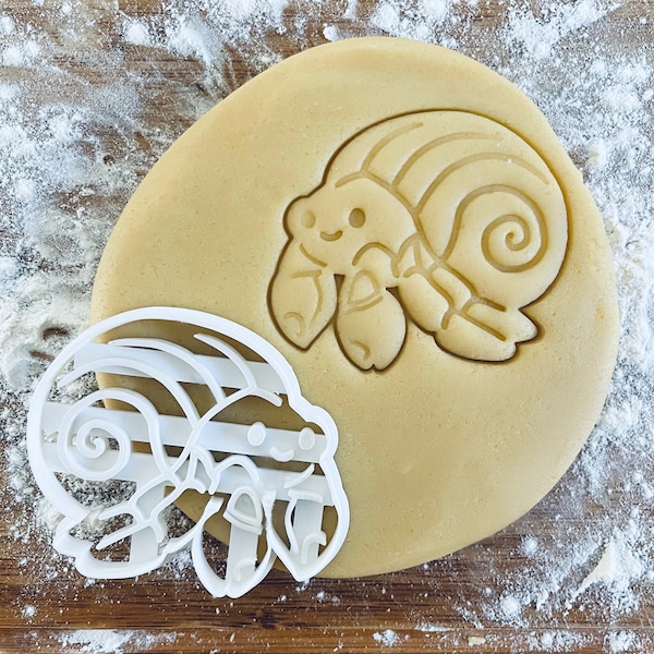 Hermit crab cookie cutter, Crab biscuit, Nautical cutter, biscuit cutter, Clay Fondant cutter, Sea River Water Underwater, Baker gifts