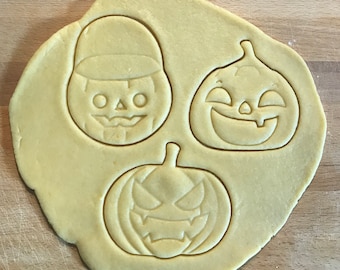 Halloween Cookie Cutter Set, Pumpkin cookie cutter, Pumpkin cookies, Jack-O-Lantern Cookies, Kawaii Halloween, Halloween decor, baking gifts