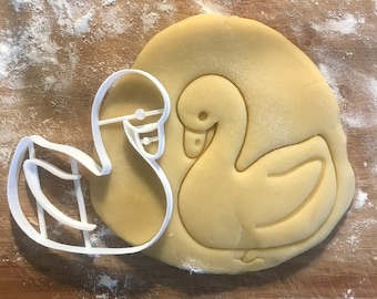 Swan cookie cutter, bird cookies, Swan fondant cutter, Polymer clay Cutter, Fondant cutter, Bird lover gift, Christmas stocking stuffer