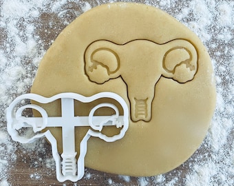 Anatomical uterus cookie cutter, Womb anatomy, Future doctor, Gifts for medical student science students, Nurse gifts, Fondant clay