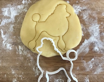 Poodle cookie cutter, Poodle gifts, Fondant clay cutter, Dog biscuit, 3D Printed, Dog mom gift, Dog party favor, Biodegradable