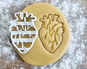 Anatomical heart cookie cutter, Medical cookie cutter, Future doctor, Gifts for medical student science students, Nurse gifts, Fondant clay