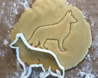 German Shepherd cookie cutter, dog biscuit, fondant clay cutter, Dog lover gift, German Shepherd gifts, Dog party favor, Gift for mom