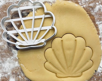 Seashell Shell cookie cutter, Nautical cutter ,Conch Sea Ocean Beach Scallop Mermaid, Fondant dough pastry clay, Jewelry earring cutter