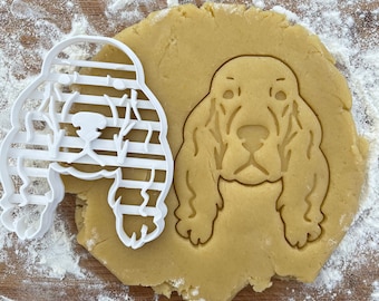 English Setter face cookie cutter, English Setter Christmas gift idea, English Setter gifts,dog lover gift, dog biscuit, fondant clay cutter