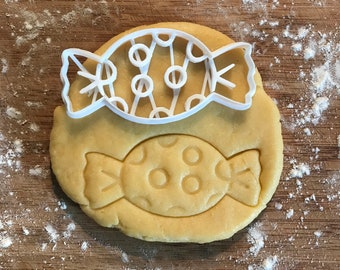 Candy Cookie Cutter, Halloween Candy, Halloween cookies, Halloween decor, Kawaii Halloween, fondant clay cutter, baking gifts