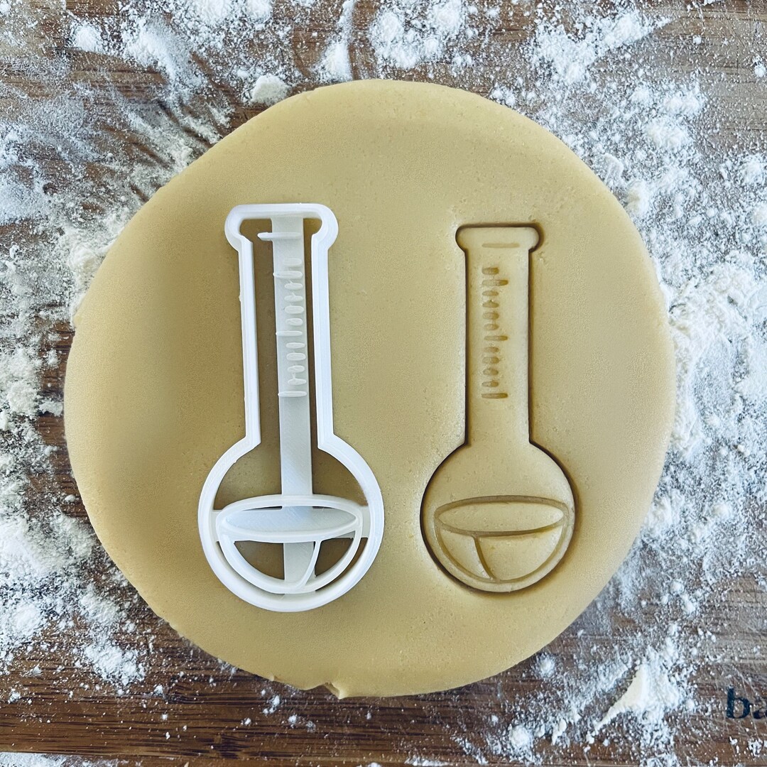 Conical Flask Cookie Cutter, Lab Equipment Biscuit, Test Tube Cookies