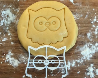 Owl cookie cutter, woodland baby shower, fondant clay cutter, Bird lover gift, Gift for mom, DIY wedding favor, woodland cookie cutters