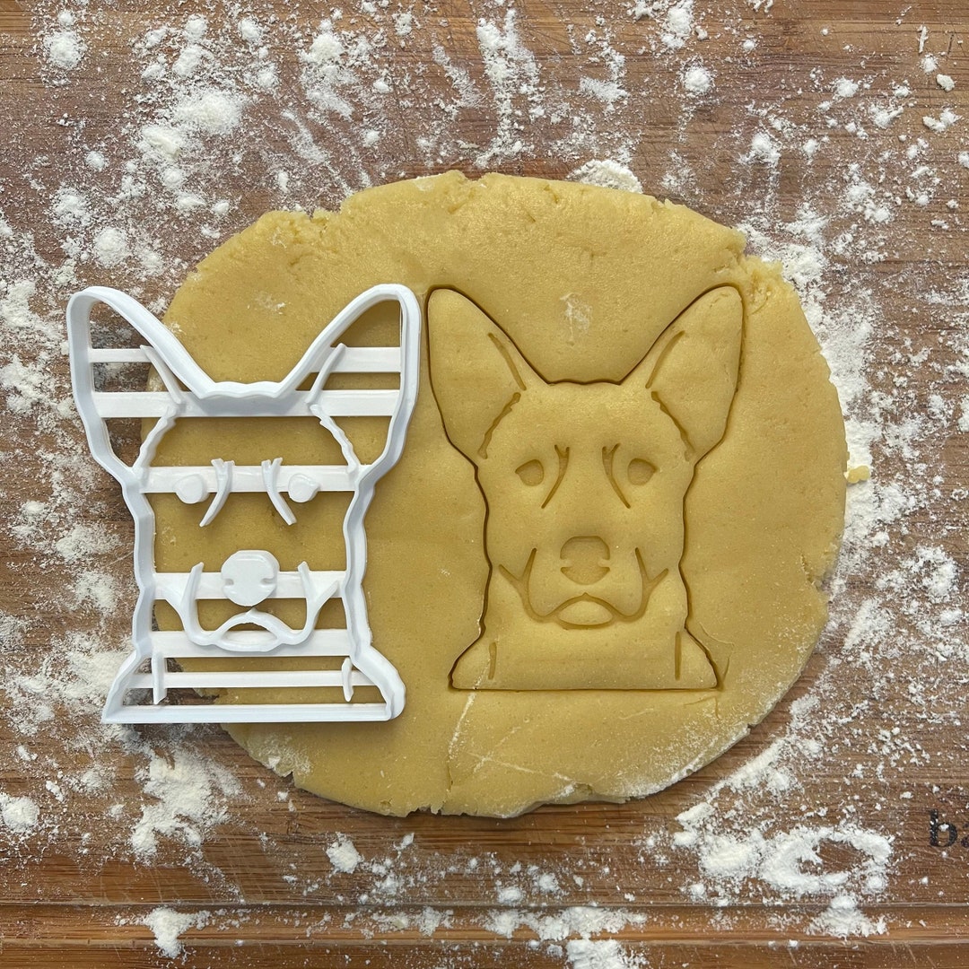 Australian Cattle Dog Face Cookie Cutter, Cattle Dog Gift Idea, Cattle