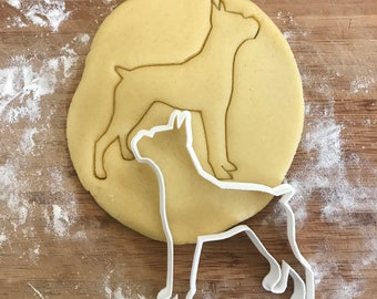Boxer cookie cutter, Boxer dog gifts, Fondant clay cutter, Dog biscuit, 3D Printed, Dog mom gift, Dog party favor, Boxer mom