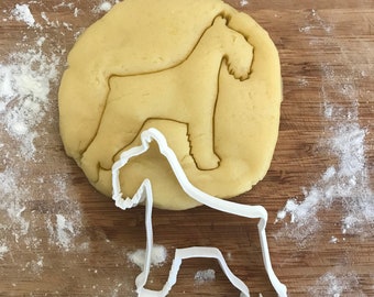 Schnauzer cookie cutter, Schmauzer gifts, Fondant clay cutter, Dog biscuit, 3D Printed, Dog mom gift, Dog party favor, Biodegradable