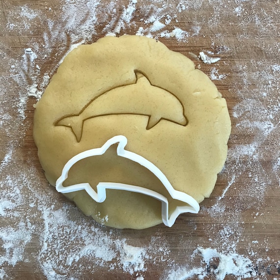 Dolphin cookie cutter, 3d printed cutter, eco friendly, wedding party flavor, sea animal, underwater party favour, ocean animal