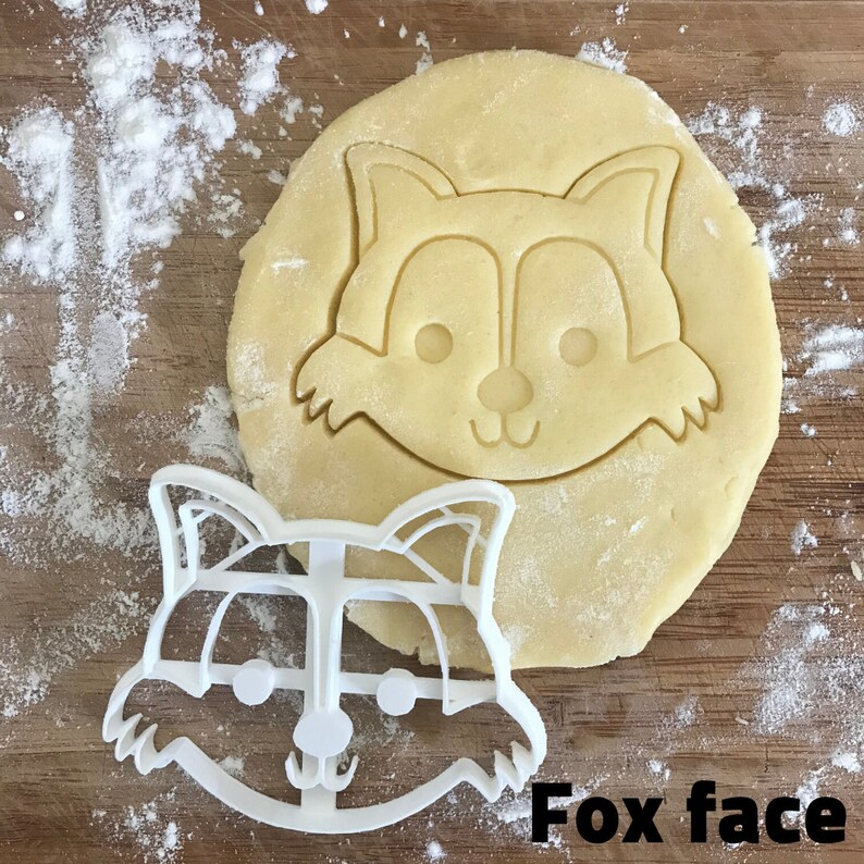 Fox cookie cutter, woodland baby shower, fondant clay cutter, Animal lover gift, Gift for mom, DIY wedding favor, woodland cookie cutters image 2