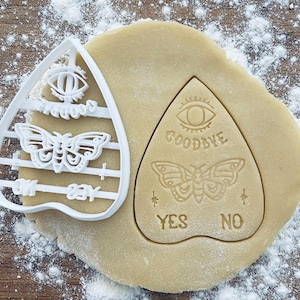 Panchette cookie cutter, Ouja Magic Magical, Witchcraft witch wicca occult, Spirit board pentacle, Pastry Fondant Dough Biscuit Clay stamp