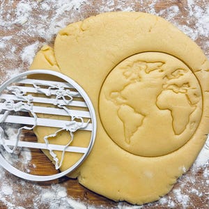 Planet Earth cookie cutter, Globe Universe, Science cokkie cutter,  Earth day gift, Space Sun Moon, Fondant Pastry Dough Biscuit Stamp