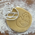 Rooster Cookie Cutter in Storybook Style for Fondant and Clay product logo