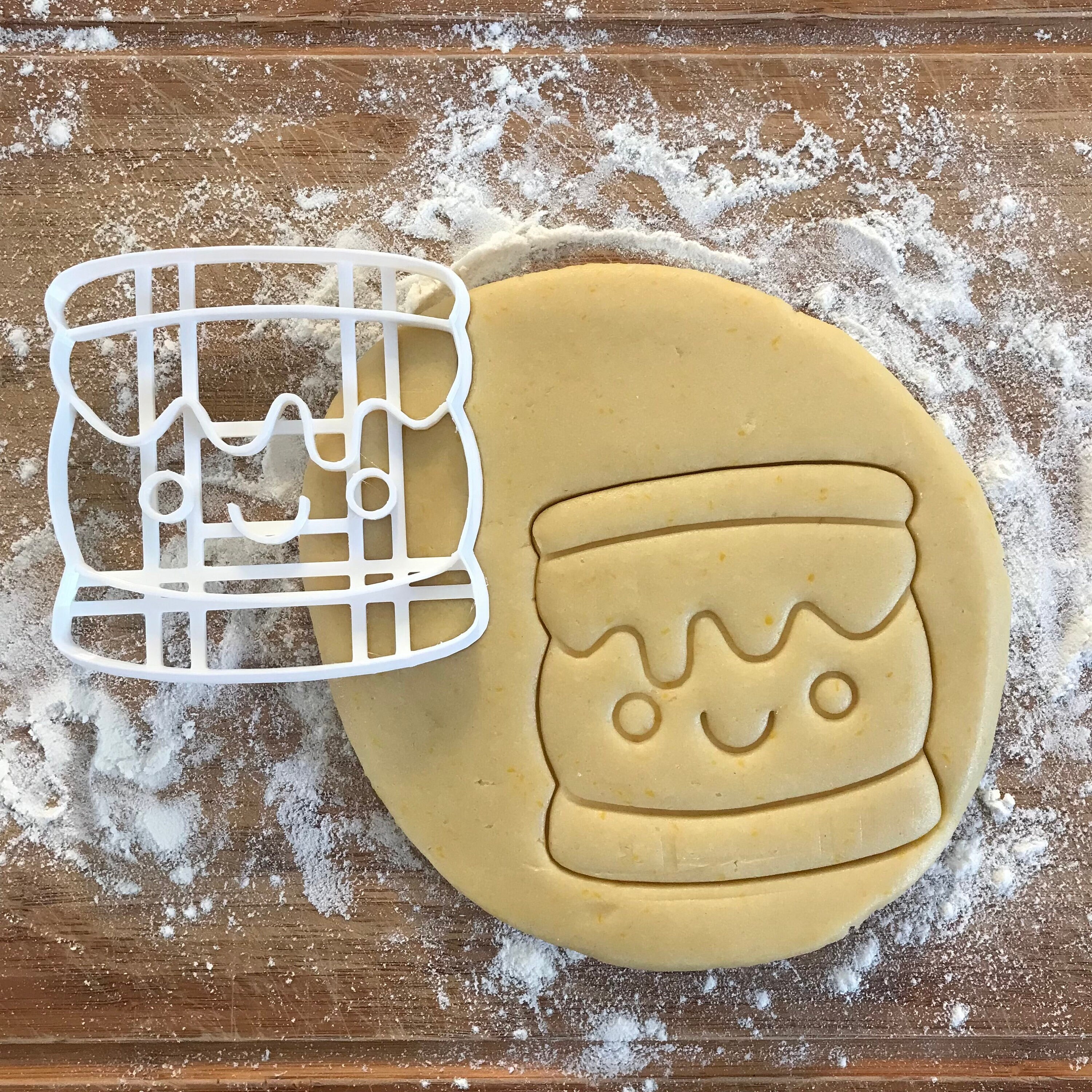 Smores cookie cutter, Winter biscuit cutter set,  IHot chocolate cookie cutter, Winter food,  Cookies for Santa, Christmas gift idea