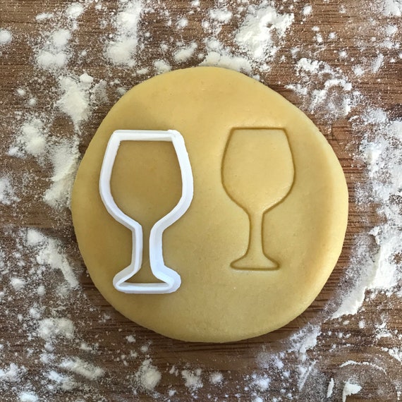 Wine glass cookie cutter, Polymer clay cutter, Earring cutter, Jewelry cutter, Glass of wine, Food cookie cutter, Wine cookie cutter