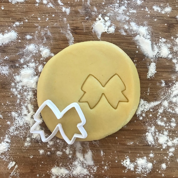 Hair bow cookie cutter, Birthday cutter, Bow tie cutter,  Polymer clay cutter, Earring cutter, Jewelry cutter, Baby shower cutter