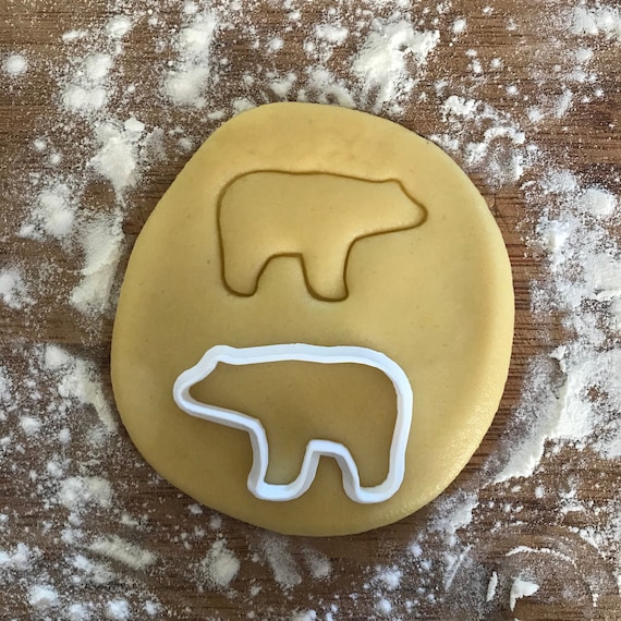 Bear cookie cutter, Bear cookies, Polymer clay Cutter, Animal cookies, Fondant cutter, Jewelry cutter, Earring cutter, Woodland animal party