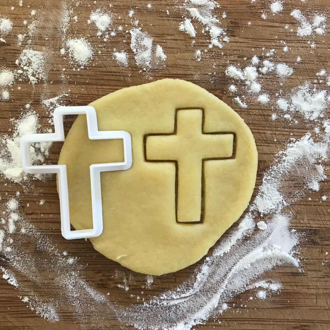 Cross Cookie Cutter Christian Cross Baptism Cookie Polymer Etsy