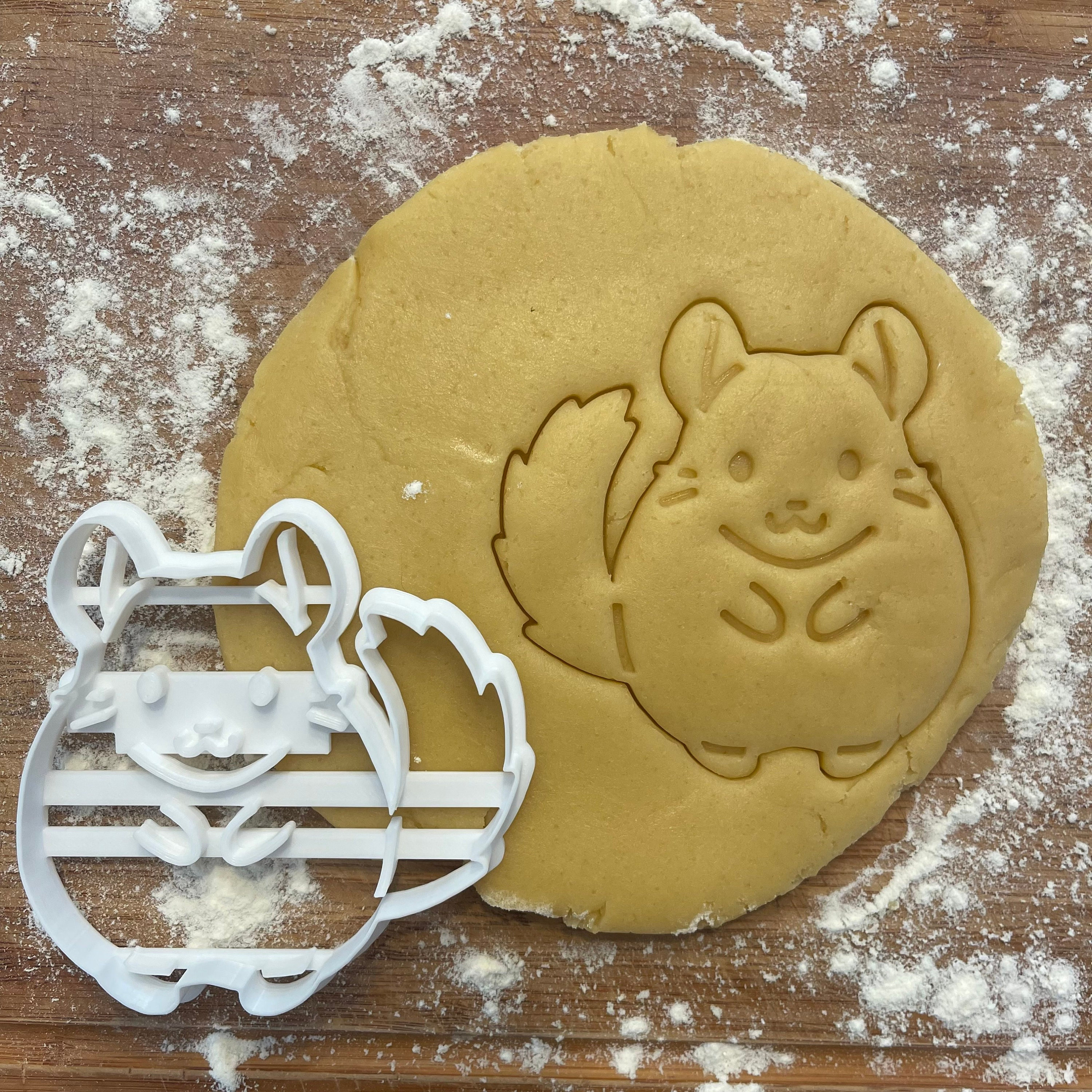 Chinchilla cookie cutter, Chinchilla gifts, Rodent cookie cutter, Mini chinchilla, Mouse cookies , Polymer clay cutter, Jewelry cutter