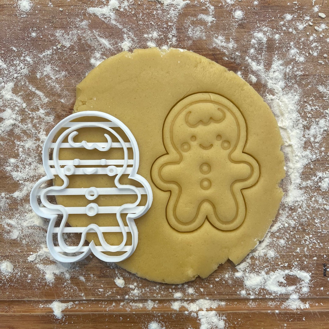Gingerbread Man Cookie Cutter, Christmas Cookie Cutter, Polymer Clay Cutter, Fondant Cutter