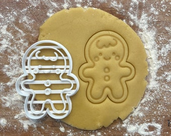 Gingerbread man cookie cutter, Christmas cookie cutter, Polymer clay Cutter, Fondant cutter, Jewelry cutter, Earring cutter Christmas decor