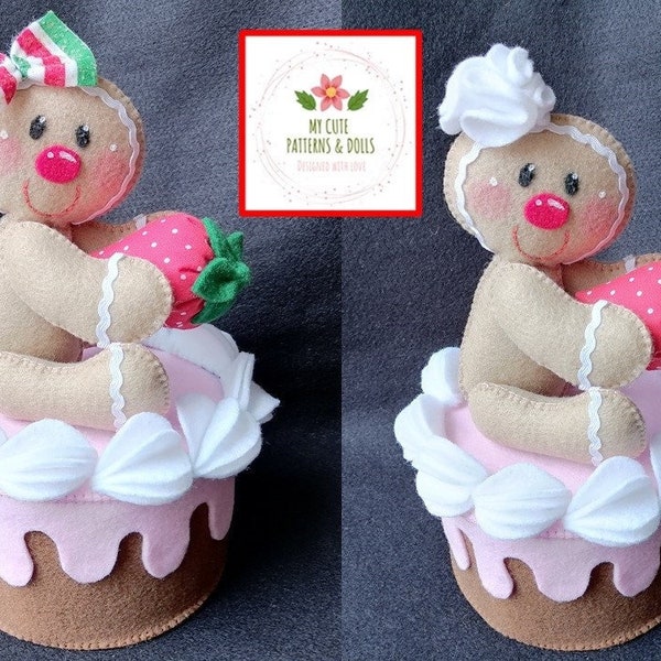 Galleta de Jengibre con Torta/Gingerbread doll with cake