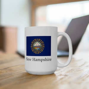 New Hampshire, State of New Hampshire Ceramic Mug 15oz