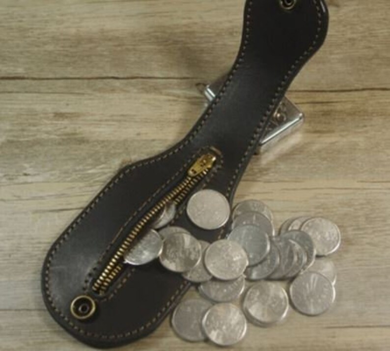 Men's Coin Purse Black Etsy