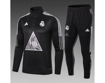 grey and purple adidas tracksuit