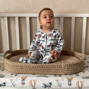 Cesta cambiadora para bebé como regalo para recién nacido, organizador portátil para guardería, cambiador, cesta para bebé para cambiar pañales