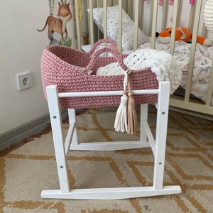 Moisés renacido, muñeca personalizada, cuna blanca para muñeca, portamuñecas con ropa de cama, muñecos reborn, colcha de cuna, muñeco de trapo