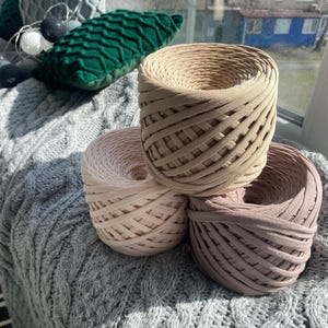 Crochet Yarn, Basket Yarn, Macrame Yarn, T-Shirt Yarn, Bulky Yarn, Jersey Yarn, Cotton Yarn, Chunky Yarn, Stretchy Yarn, Yarn For Bags