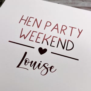 Personalized Hen Party Gift Box: Custom Text & Color, Bride To Be Keepsake image 3