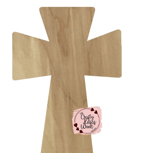 Cross, Unfinished, wood cutout, door hanger, wood blank, spring, Easter,