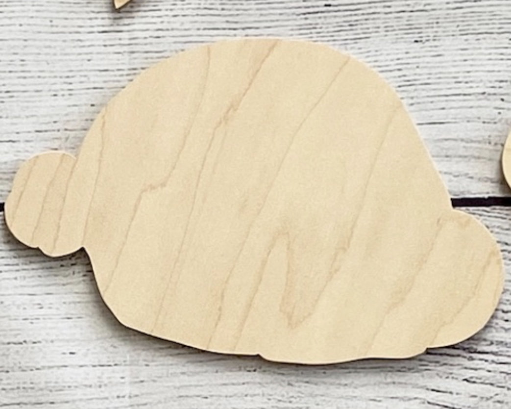 6 Shapes Attachments Unfinished Wood Cutouts Door Hangers Etsy