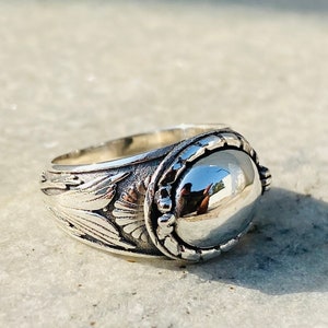 GIFTIGER RING, 925 Sterling Silber Ring, handgemachter Ring, Geschenk für Sie / Ihn, Geheimbox Ring, Boho Ring