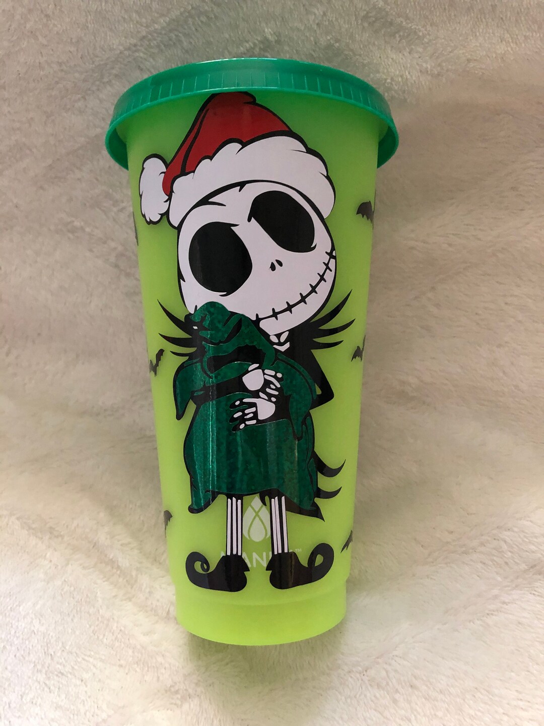 Nightmare Before Christmas Color Changing Cup With Lid and Straw Jack ...