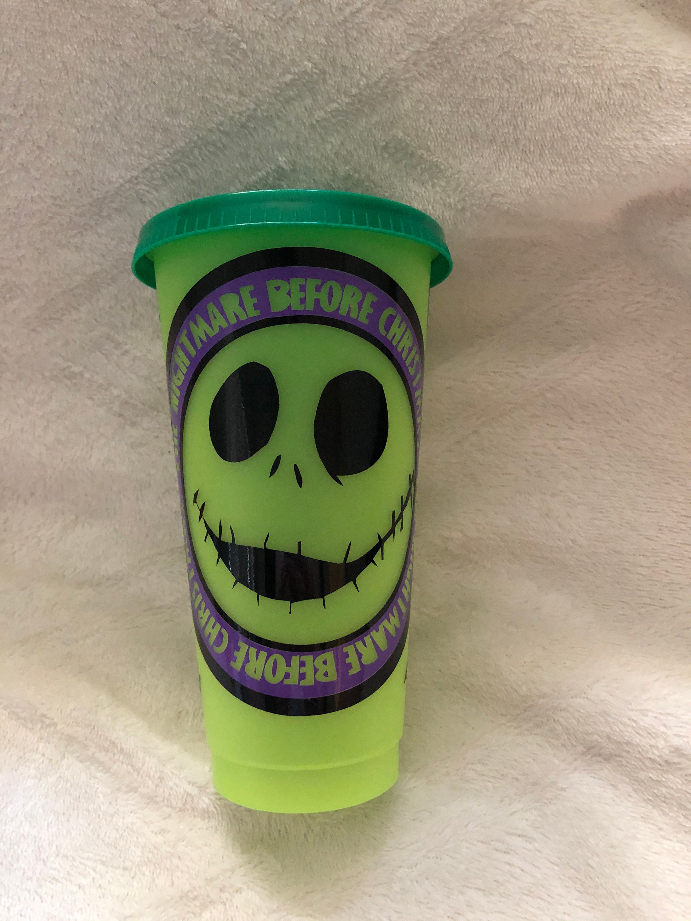 Nightmare Before Christmas Color Changing Cup With Lid and - Etsy